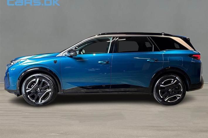 Blå Peugeot e-5008 fra 2025
