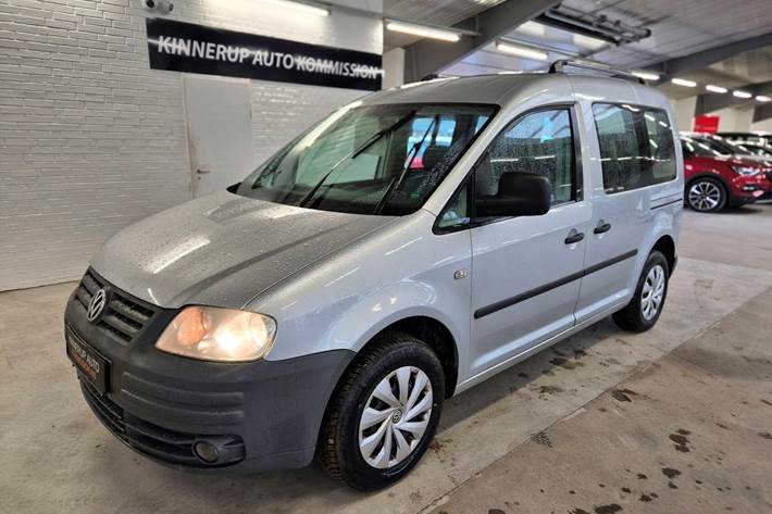Sølv VW Caddy fra 2005