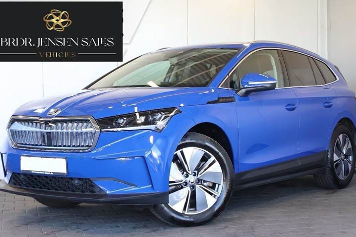 Blå Skoda Enyaq fra 2024