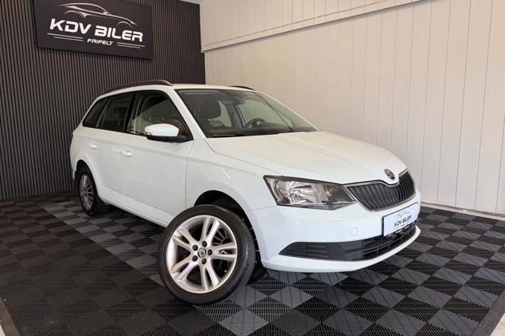 Hvid Skoda Fabia fra 2018