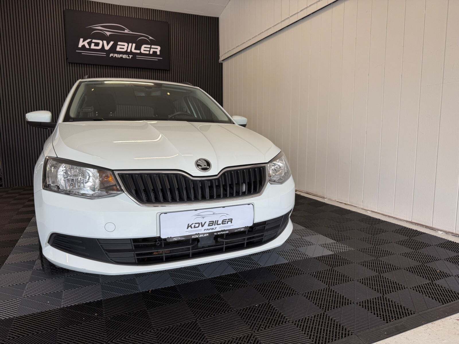 Hvid Skoda Fabia fra 2018