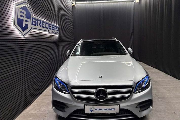 Sølv Mercedes E220 d fra 2018