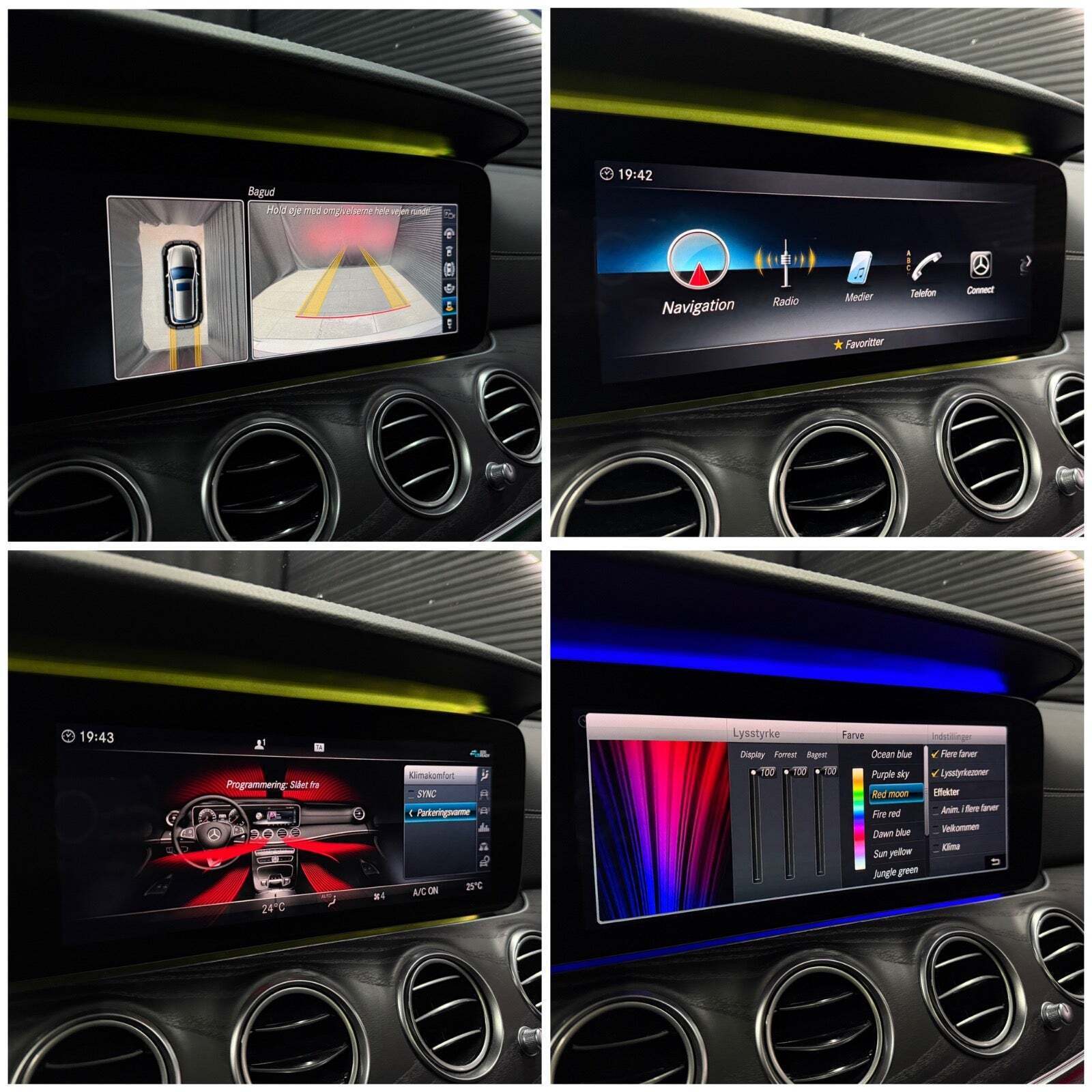 Sølv Mercedes E220 d fra 2018