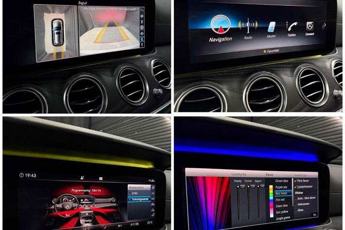 Sølv Mercedes E220 d fra 2018