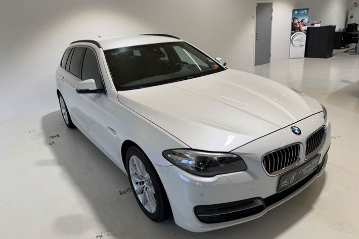 Hvid BMW 530d fra 2013