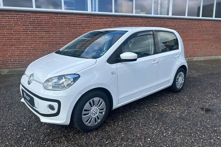 Hvid VW UP! fra 2015 set udefra