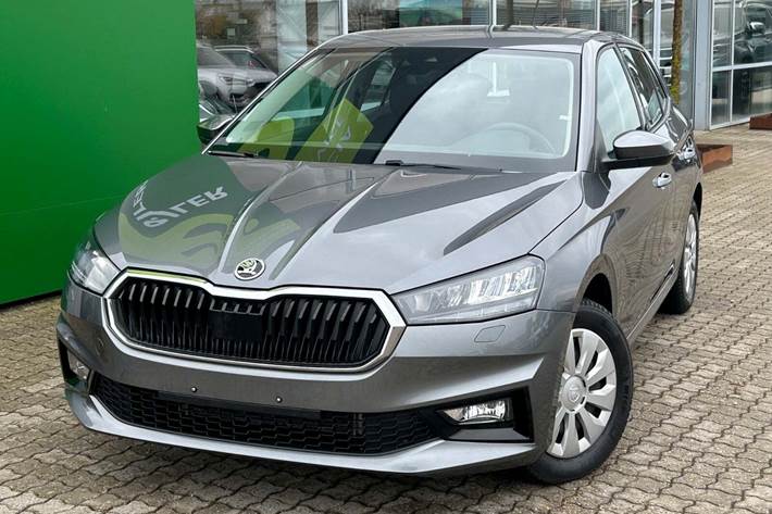 Grå Skoda Fabia fra 2023
