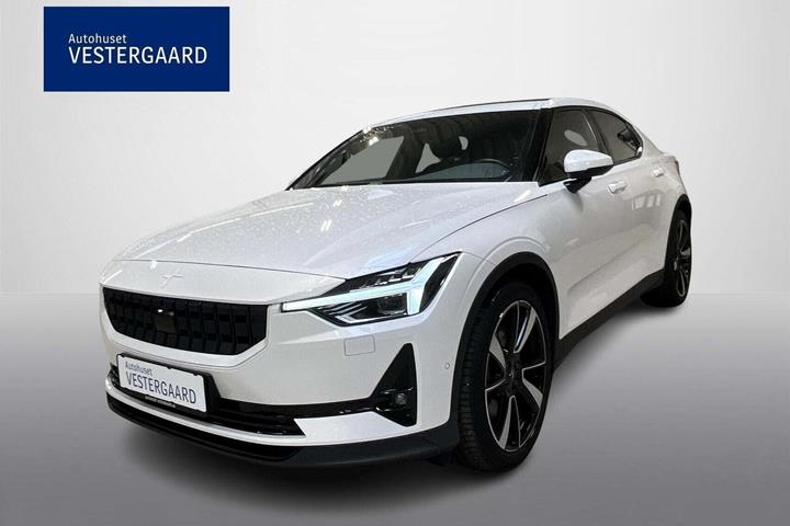 Hvid Polestar 2 fra 2020 set udefra