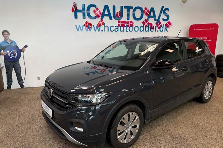 Grå VW T-Cross fra 2019