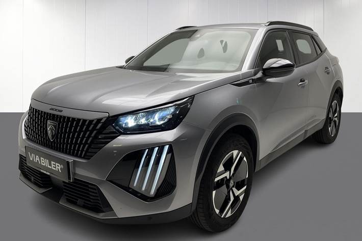 Grå Peugeot e-2008 fra 2025