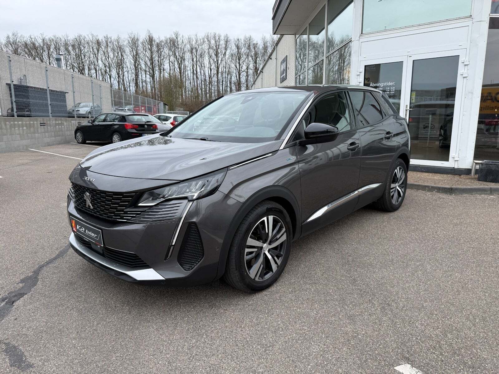 Grå Peugeot 3008 fra 2022