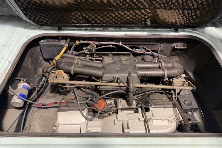 Blå VW Transporter fra 1986