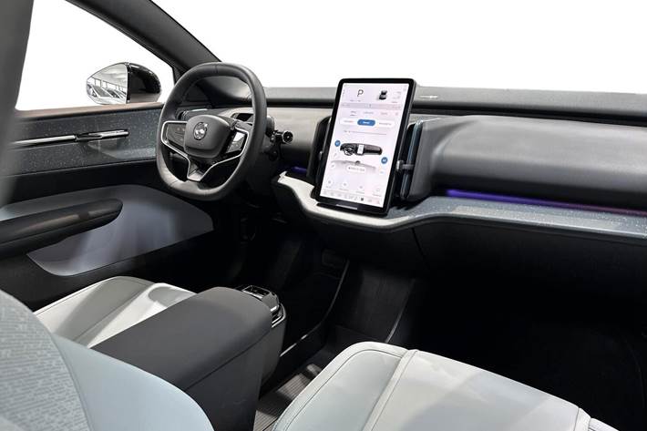 Blå Volvo EX30 fra 2025