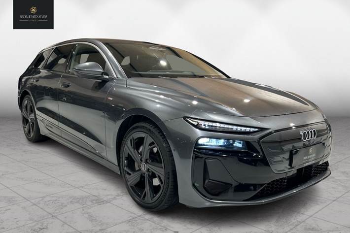 Grå Audi A6 fra 2025 set udefra