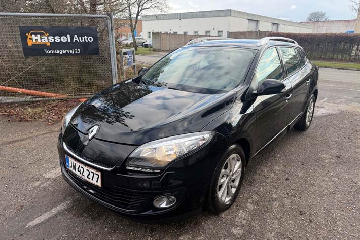 Grøn Renault Megane III fra 2012