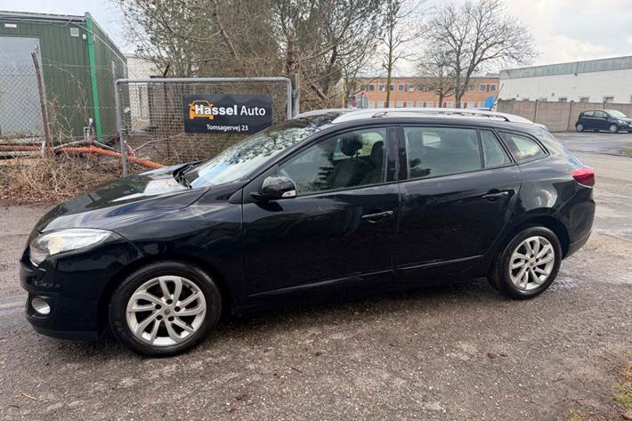 Grøn Renault Megane III fra 2012