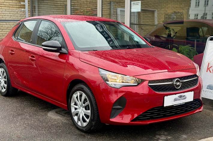 Rød Opel Corsa-e fra 2023