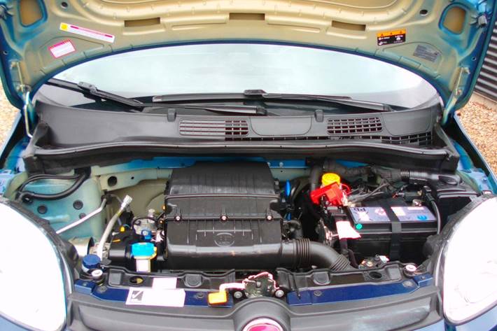 Blå Fiat Panda fra 2018