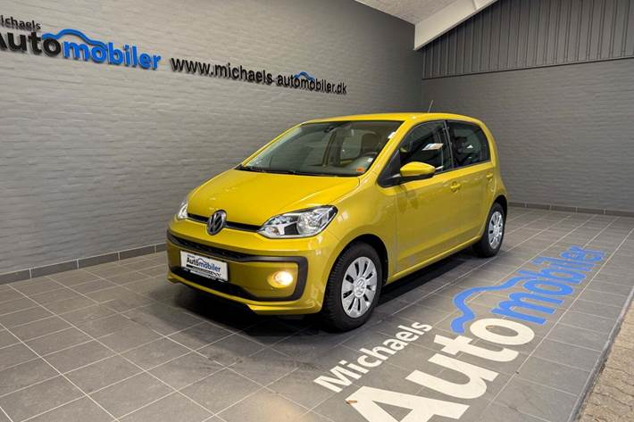 Gul VW UP! fra 2017