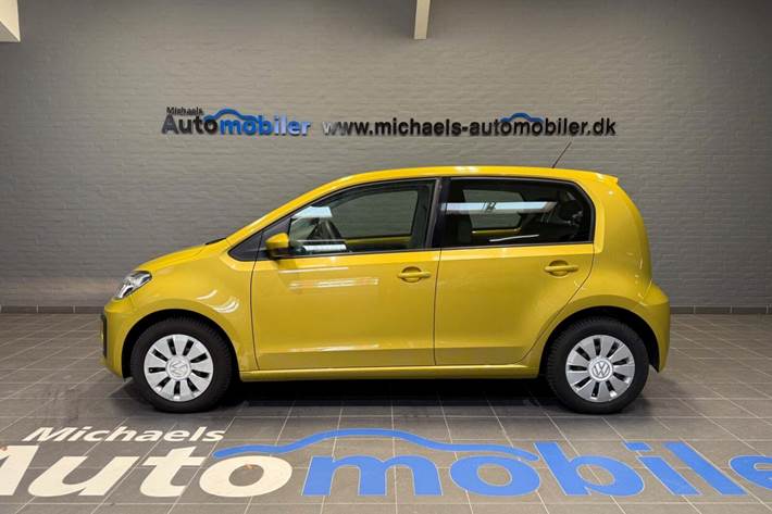 Gul VW UP! fra 2017
