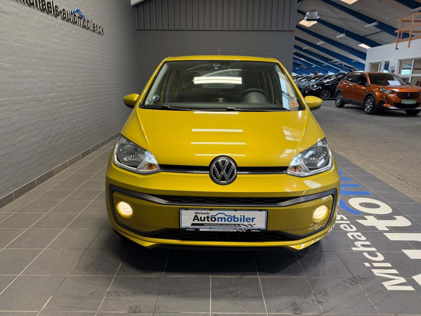 Gul VW UP! fra 2017