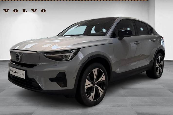 Grå Volvo EC40 fra 2025 set udefra