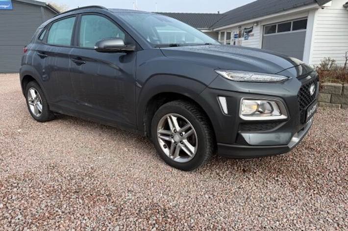 Grå Hyundai Kona fra 2018 set udefra