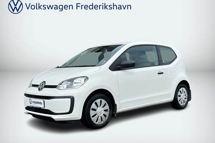 Hvid VW UP! fra 2017 set udefra