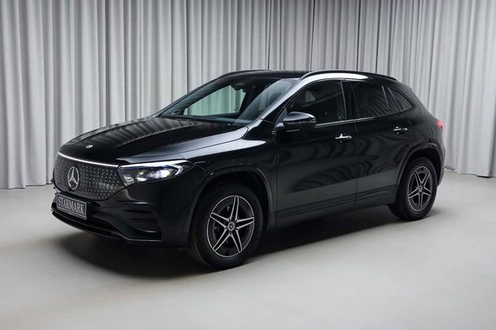 Sort Mercedes EQA250+ fra 2025 set udefra
