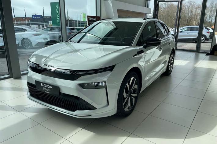 Hvid Skoda Enyaq fra 2026