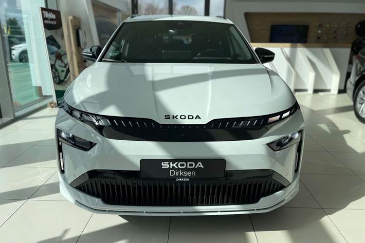 Hvid Skoda Enyaq fra 2026