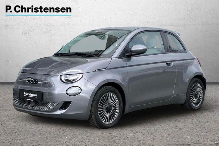 Grå Fiat 500e fra 2022