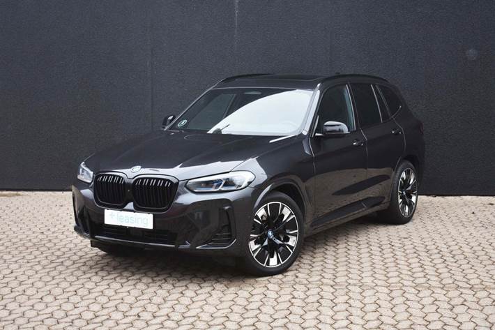 Sort BMW iX3 fra 2022 set udefra