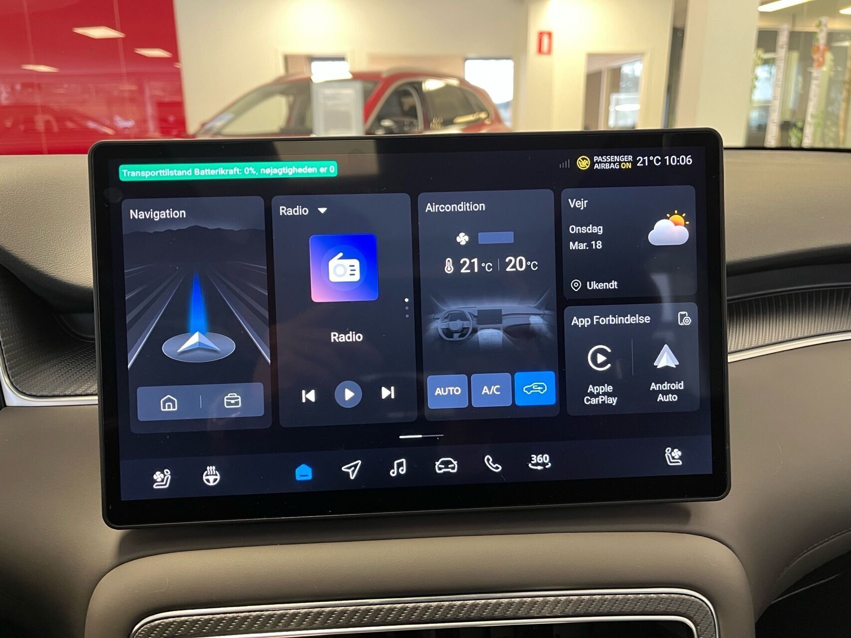 Grå MG MGS6 Electric fra 2026 set indefra