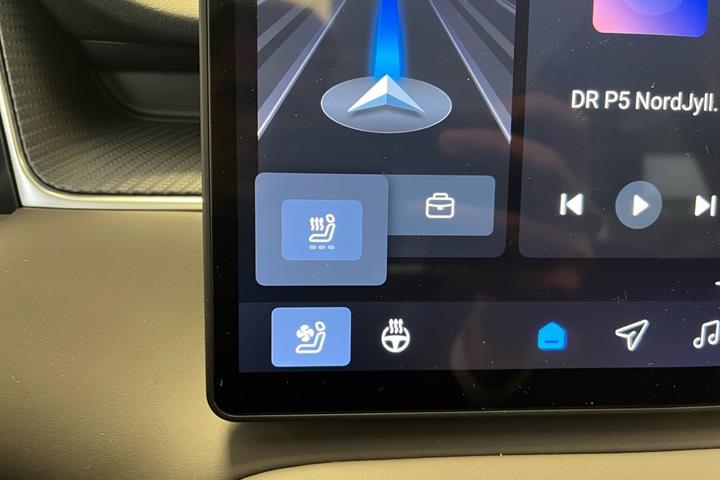 Grå MG MGS6 Electric fra 2026 set indefra