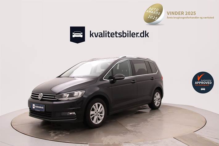 Sort VW Touran fra 2019