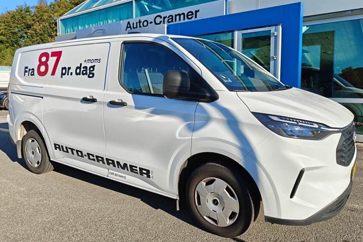 Hvid Ford Transit Custom fra 2024