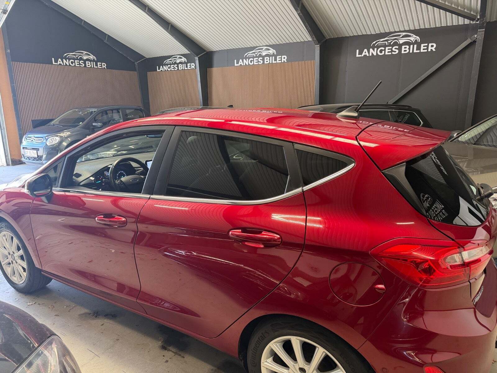 Rød Ford Fiesta fra 2020