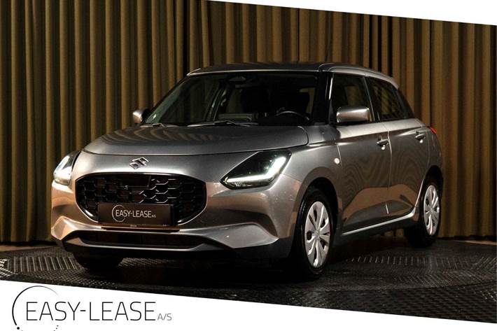 Grå Suzuki Swift fra 2024 set udefra