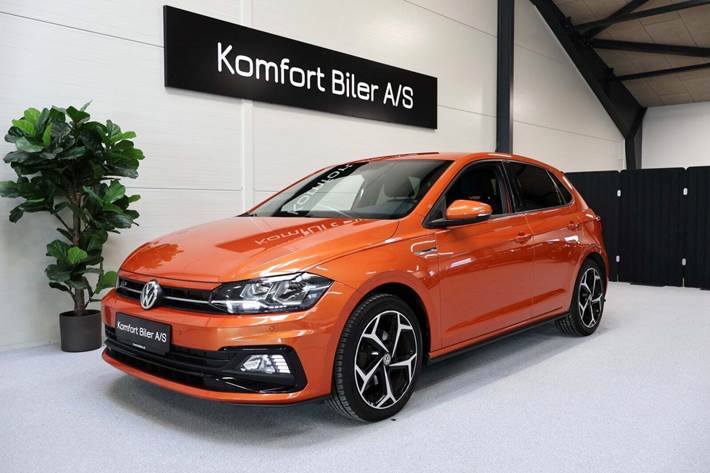 Orange VW Polo fra 2020