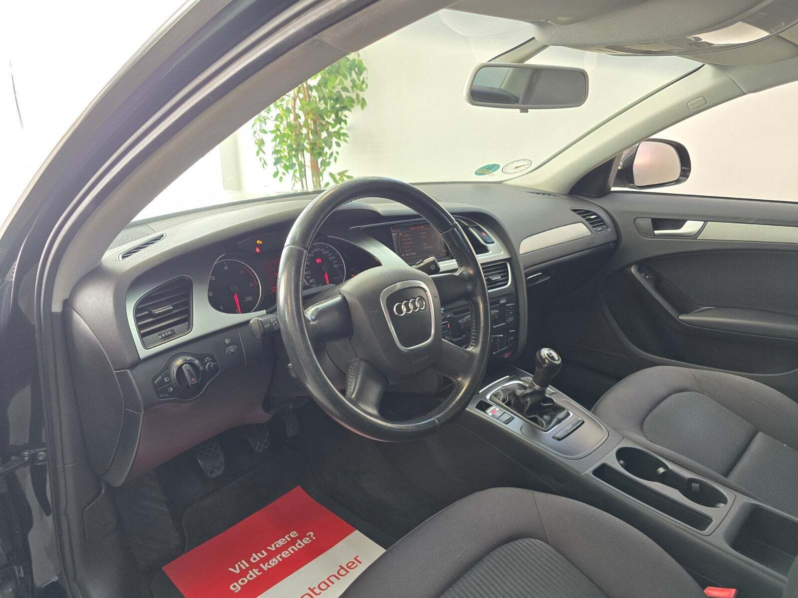 Sort Audi A4 fra 2008