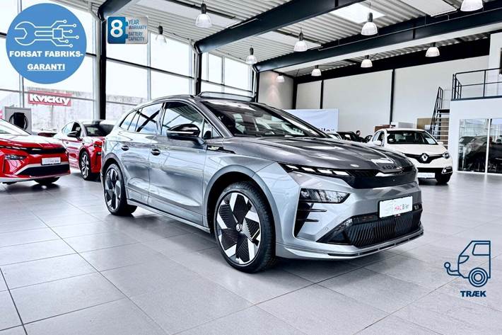 Grå Skoda Enyaq fra 2026