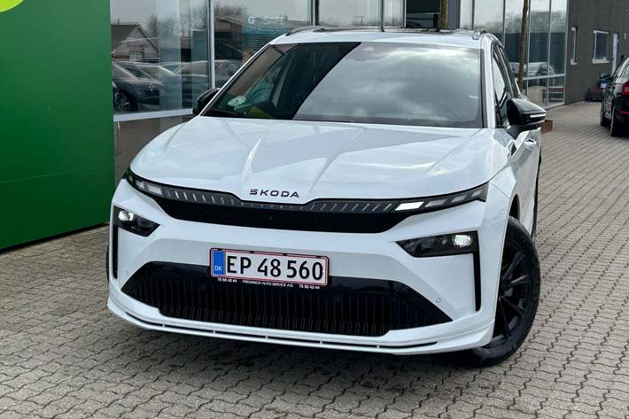 Hvid Skoda Enyaq fra 2026