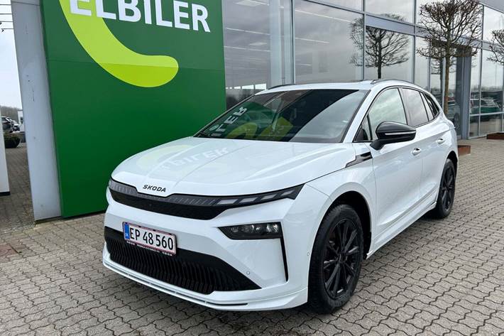 Hvid Skoda Enyaq fra 2026
