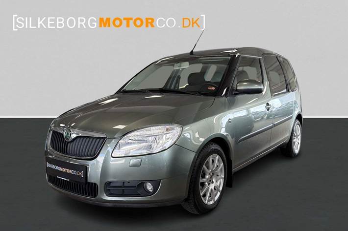 Grøn Skoda Roomster fra 2007