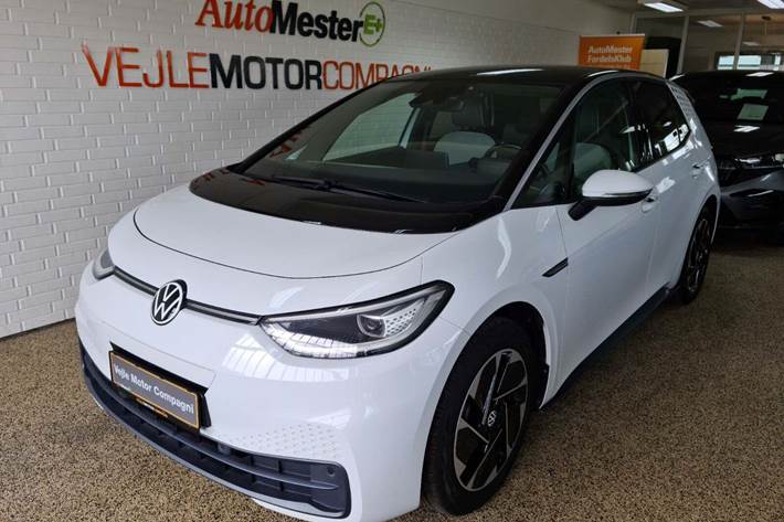 Hvid VW ID.3 fra 2021