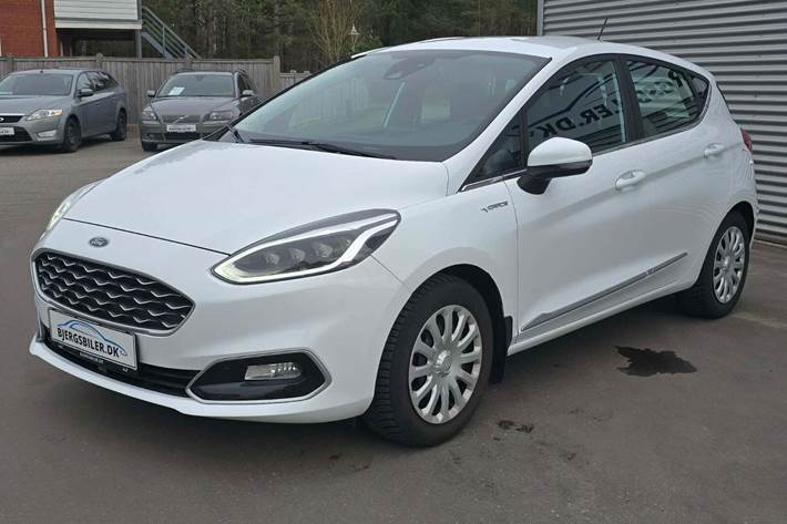 Hvid Ford Fiesta fra 2018