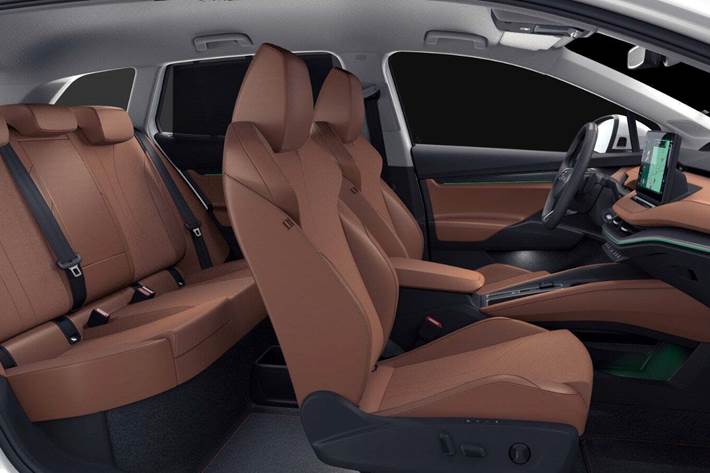 Hvid Skoda Enyaq fra 2026