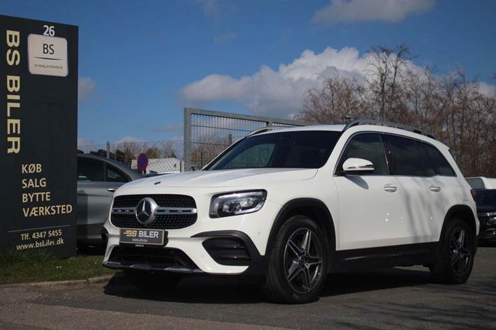 Hvid Mercedes GLB200 fra 2020