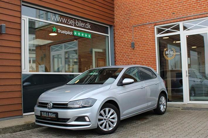 Sølv VW Polo fra 2020